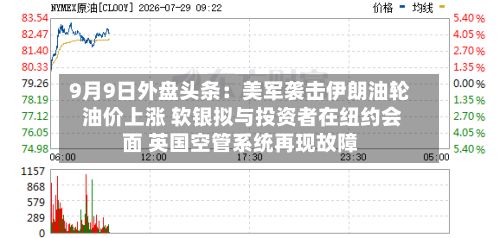9月9日外盘头条：美军袭击伊朗油轮 油价上涨 软银拟与投资者在纽约会面 英国空管系统再现故障-第1张图片