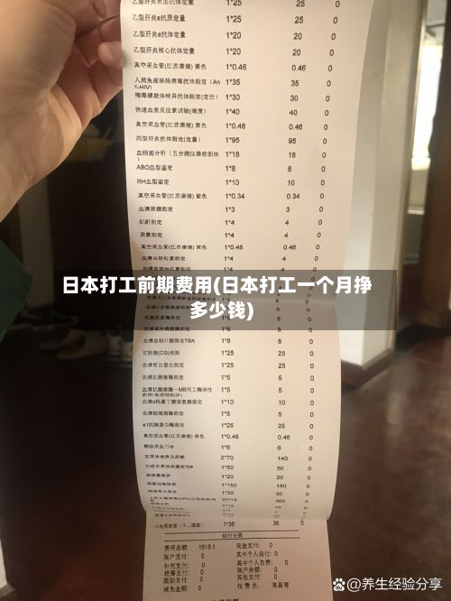 日本打工前期费用(日本打工一个月挣多少钱)-第1张图片