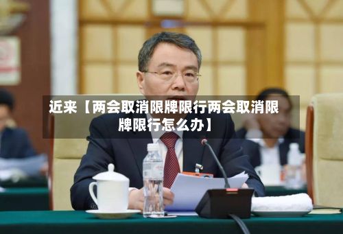近来【两会取消限牌限行两会取消限牌限行怎么办】-第1张图片