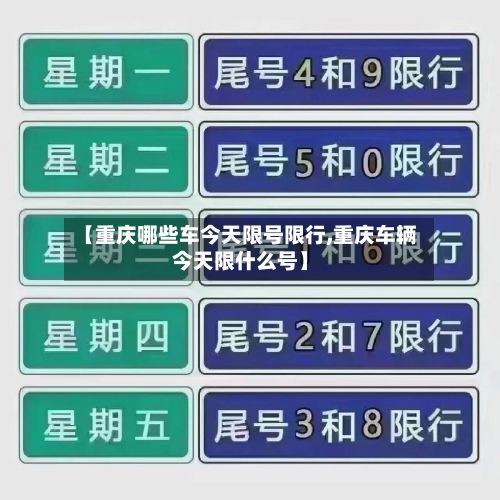 【重庆哪些车今天限号限行,重庆车辆今天限什么号】-第1张图片