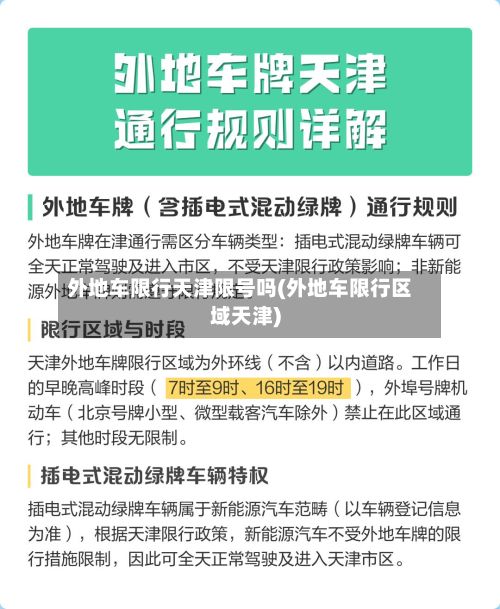 外地车限行天津限号吗(外地车限行区域天津)-第1张图片