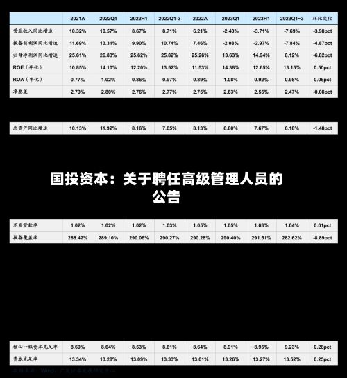 国投资本:关于聘任高级管理人员的公告-第1张图片