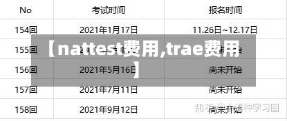 【nattest费用,trae费用】-第1张图片