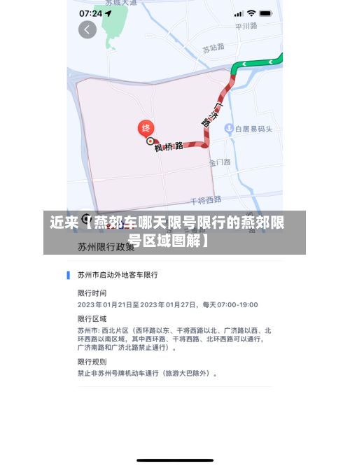近来【燕郊车哪天限号限行的燕郊限号区域图解】-第1张图片