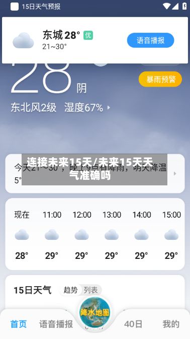 连接未来15天/未来15天天气准确吗-第1张图片
