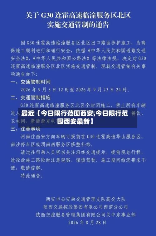 最近【今日限行范围西安,今日限行范围西安最新】-第1张图片
