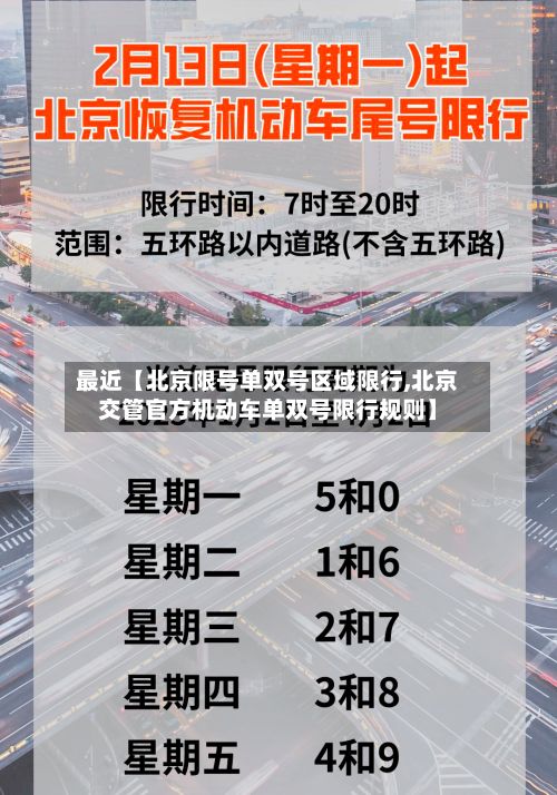 最近【北京限号单双号区域限行,北京交管官方机动车单双号限行规则】-第1张图片