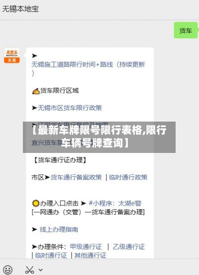 【最新车牌限号限行表格,限行车辆号牌查询】-第1张图片