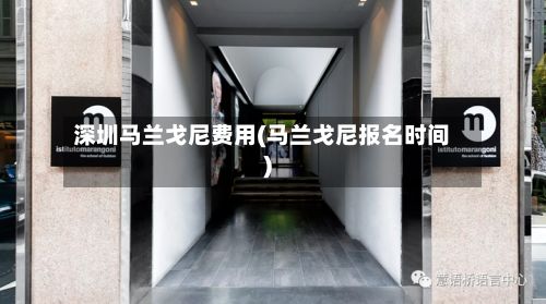 深圳马兰戈尼费用(马兰戈尼报名时间)-第1张图片