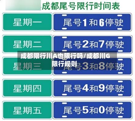 成都限行川A也限行吗/成都川G限行规则-第1张图片