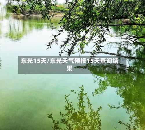 东光15天/东光天气预报15天查询结果-第1张图片