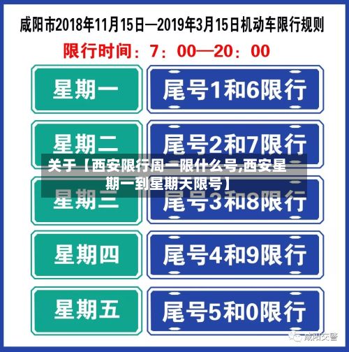 关于【西安限行周一限什么号,西安星期一到星期天限号】-第1张图片