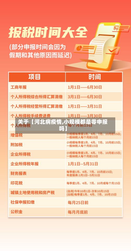 关于【河北病疫情,小规模都是零申报吗】-第1张图片