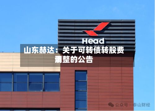 山东赫达:关于可转债转股费用
调整的公告-第1张图片
