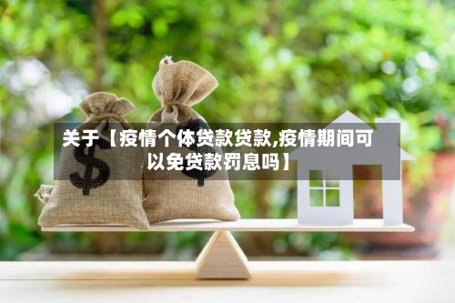 关于【疫情个体贷款贷款,疫情期间可以免贷款罚息吗】-第1张图片