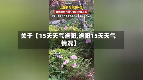 关于【15天天气洛阳,洛阳15天天气情况】-第1张图片