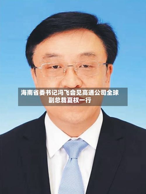 海南省委书记冯飞会见高通公司全球副总裁夏权一行-第1张图片