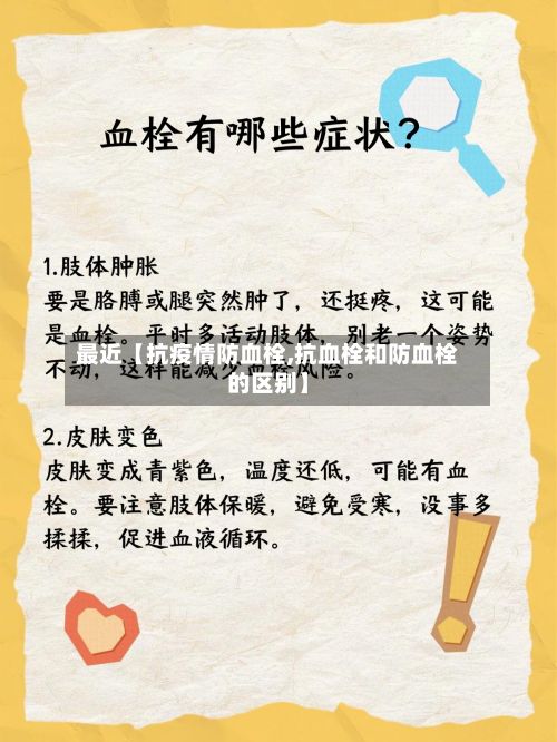 最近【抗疫情防血栓,抗血栓和防血栓的区别】-第1张图片