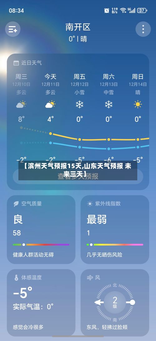 【滨州天气预报15天,山东天气预报 未来三天】-第1张图片