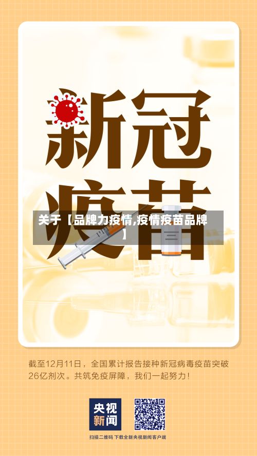 关于【品牌力疫情,疫情疫苗品牌】-第1张图片