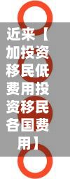 近来【加投资移民低费用投资移民各国费用】-第1张图片