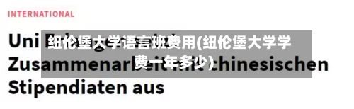 纽伦堡大学语言班费用(纽伦堡大学学费一年多少)-第1张图片