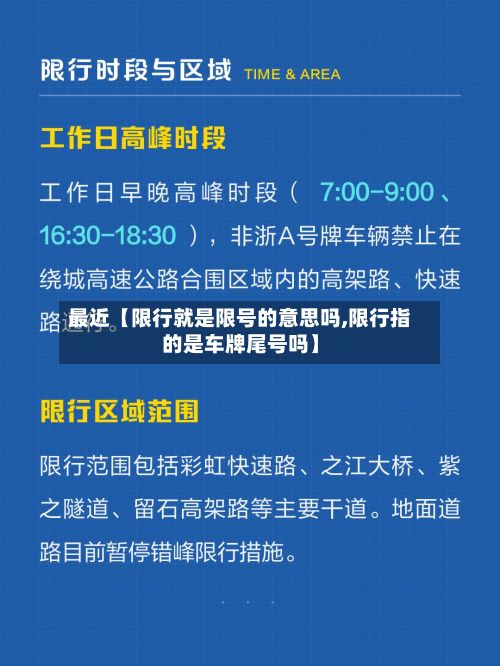 最近【限行就是限号的意思吗,限行指的是车牌尾号吗】-第1张图片