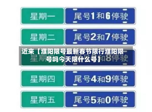 近来【濮阳限号最新春节限行濮阳限号吗今天限什么号】-第1张图片