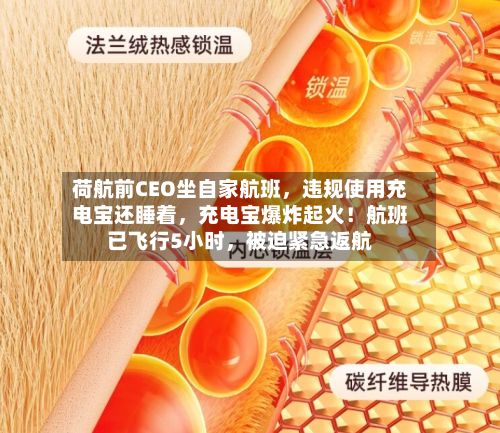 荷航前CEO坐自家航班，违规使用充电宝还睡着	，充电宝爆炸起火！航班已飞行5小时，被迫紧急返航-第1张图片
