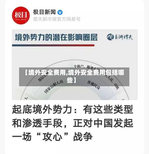 【境外安全费用,境外安全费用包括哪些】-第1张图片