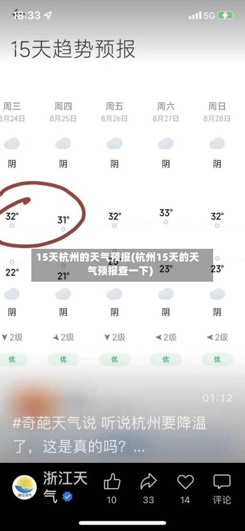 15天杭州的天气预报(杭州15天的天气预报查一下)-第1张图片