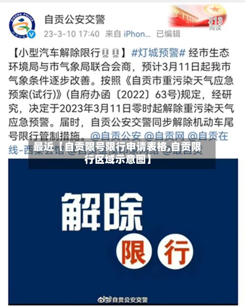 最近【自贡限号限行申请表格,自贡限行区域示意图】-第1张图片