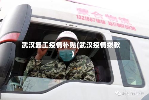 武汉复工疫情补贴(武汉疫情拨款)-第1张图片