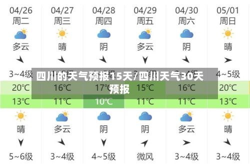 四川的天气预报15天/四川天气30天预报-第1张图片