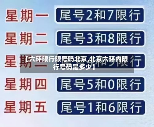【六环限行限号吗北京,北京六环内限行号码是多少】-第1张图片